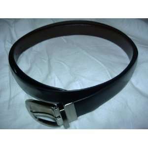  Mens Reversible Leather Belt, SIZE 50   BLACK & BROWN 