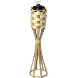   New Small Table Top Bamboo Oil Lantern Luau Tiki Torch Toys & Games