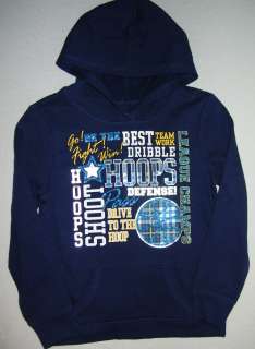 New girls JUSTICE pull over hoodie Size 6  