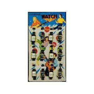  Vintage Walt Disney Dimestore Toy Watches on Card 1960 