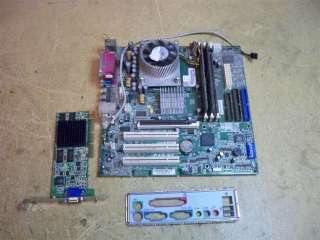 Asus P4B MX Motherboard P4 1.8Ghz 384MB RAM+Video Card  