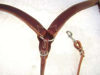 NEW Weaver Leather Dark Oil Contoured Horse Breast Collar w/ White Top 