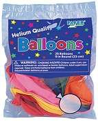 Product Image. Title Helium Quality Balloons Round 9 25/Pkg Assorted 