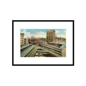  Chatham Square, Elevated Trains, New York City Pre Matted 