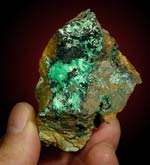 Electric Green Needle BROCHANTITE Crystals Congo  