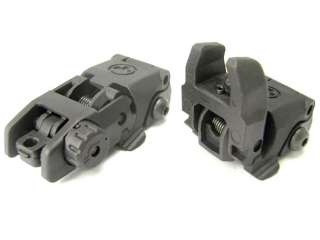 Back Up Tactical Front and Rear Iron Sight Black 20mm picatinney 
