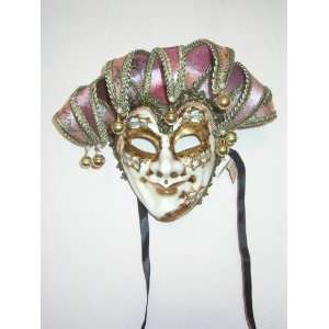  Pink Joker Punte Sinfonia Venetian Mask