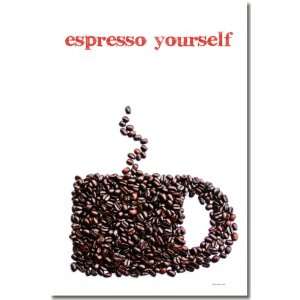    Espresso Yourself   Funny Humor Joke Poster