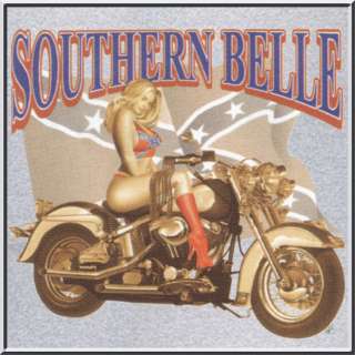 Southern Belle Motorcycle Long Sleeve Shirt S 3X,4X,5X  