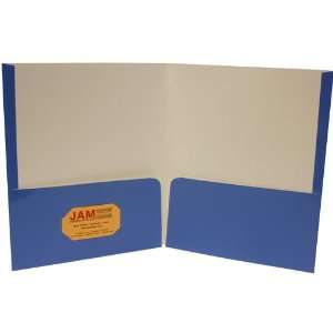  Two Pocket Royal Blue Glossy Presentation Folder (9 1/2 X 11 