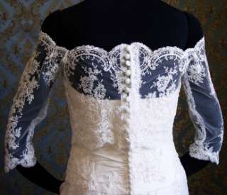   Italian Lace Bridal Bolero Jacket by IHeartBride Adelaide Elysia