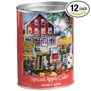 McStevens Spiced Apple Cider, 3 Ounce Tins (Pack of 12)  