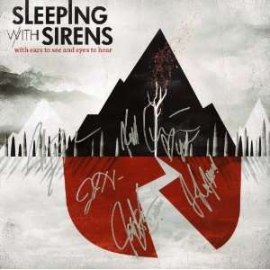  Sleeping With Sirens Full Band Autographed Album Art 12x12 
