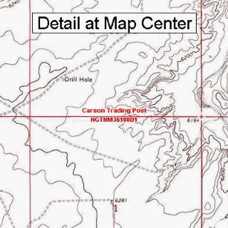USGS Topographic Quadrangle Map   Carson Trading Post, New Mexico 
