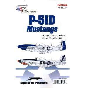  P 51 D Mustang Nose Art 402 FS, 370 FG & 487 FS, 352 FG 