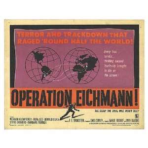  Operation Eichmann Original Movie Poster, 28 x 22 (1961 