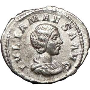  JULIA MAESA 218AD Rare Authentic Ancient Silver Roman Coin 