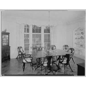 Photo Elam Miller, residence in Hobe Sound, Florida. Dining room 1958 