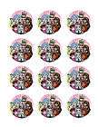 MONSTER HIGH Edible CUPCAKE Toppers12 Assorted Icing Image items in 