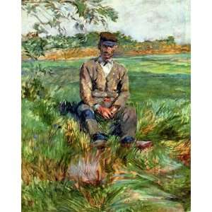 Oil Painting A Laborer at Celeyran Henri De Toulouse Lautrec Hand Pa