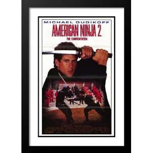 American Ninja 2 32x45 Framed and Double Matted Movie 