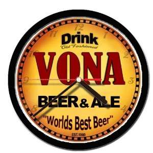  VONA beer and ale cerveza wall clock 