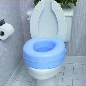  Deluxe Plastic Toilet Seat Riser, Blue  Bed and Bathroom 