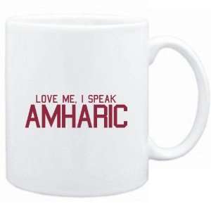    Mug White  LOVE ME, I SPEAK Amharic  Languages