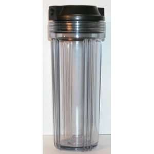  10 Standard Filter Housing, Clear/Black, 1/4 in/out 
