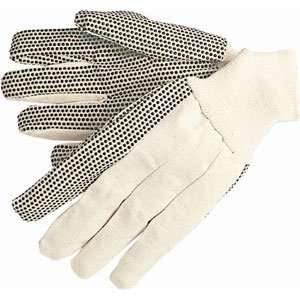    8 oz. Regular Weight Canvas Gloves, PVC Dots