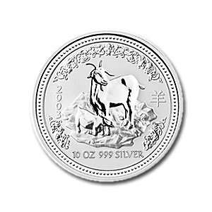  2003 10 oz Silver Lunar Year of the Goat (Series 1 