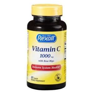  Rexall Vitamin C 1000 mg with Rose Hips   Caplets, 60 ct 