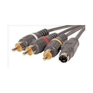 Stellar Labs 24 9390 1.5 FT COMPOSITE/S VIDEO WITH STEREO AUDIO CABLE 