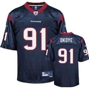 Amobi Okoye Houston Texans Navy Premier NFL Jersey Sports 