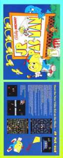 Jr. Pac Man 1983 Bally Midway Arcade Advertising Flyer  