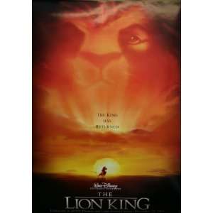  THE LION KING DOUBLE SIDED MOVIE POSTER (1100) Everything 
