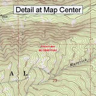  USGS Topographic Quadrangle Map   Enos Lake, Idaho (Folded 