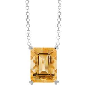  Amoro Tango Citrine And Sterling Silver Necklace Amoro Jewelry