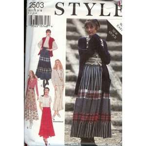  Style pattern 2503 Skirts Arts, Crafts & Sewing