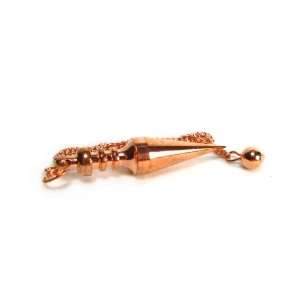 Copper Tapered Pointed Pendulum with Chain, Metaphysical Dowsing Tool