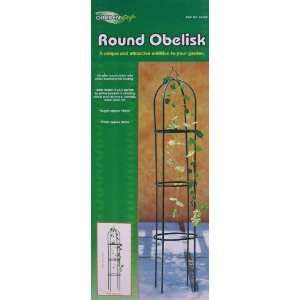  Garden Style   Steel Round Obelisk   Green Everything 