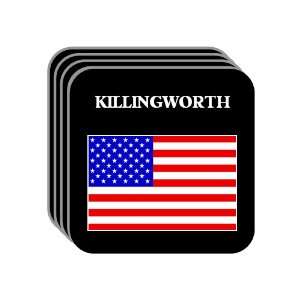  US Flag   Killingworth, Connecticut (CT) Set of 4 Mini 