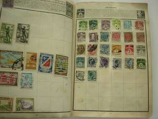 WW, BRITISH COLONIES, 2500+ Stamps hinged in an OLD Wanderer albumNo 