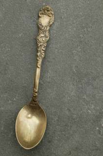 Antique Gold Wash Waldo HE Rialto 1894 Demitasse Spoon Sugar Spoon 