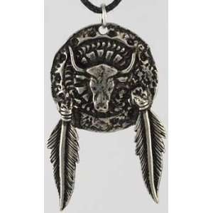  AzureGreen Sacred Ox Amulet