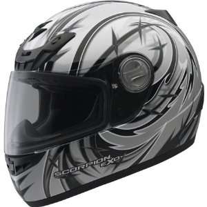 Scorpion EXO 400 Sting Full Face Helmet Medium  Silver 