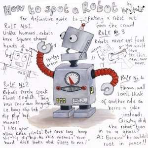  How to Spot a Robot Finest LAMINATED Print Helen Doodle 