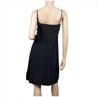Black Wrap Bodice Empire waist plus size Dress  