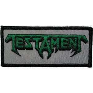  TESTAMENT LOGO EMBROIDERED PATCH Arts, Crafts & Sewing