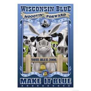  Wisconsin Blue, Mooven Forward Giclee Poster Print by 